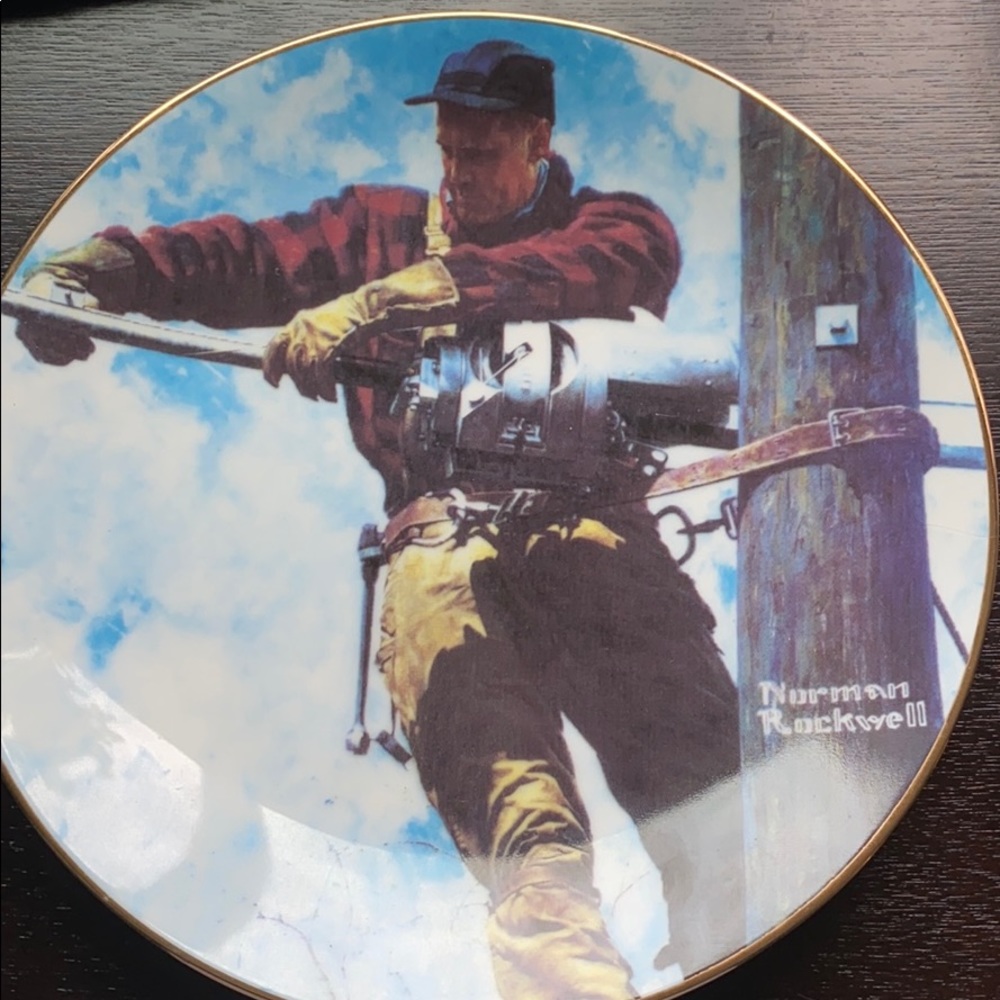 The telephone lineman- plate 11/12 #1844